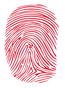 Red fingerprint